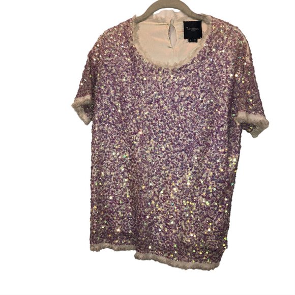 Gryphon New York Lavender purple sequin top Taylor Swift Concert Barbie … - Picture 3 of 6